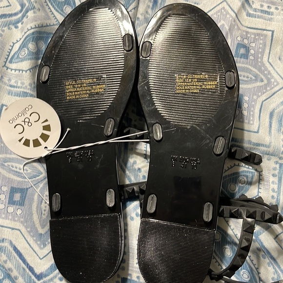 New black jelly sandals - Picture 4 of 6